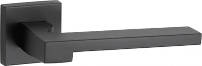 Image de Paire de béquilles Ginevra pour porte, carré 7mm, noir mat - THIRARD