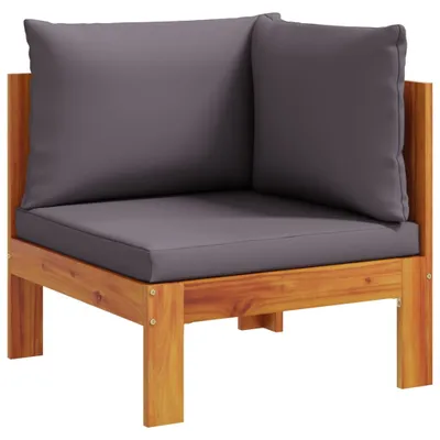 Produktbild von vidaXL Garten-Ecksofa mit Kissen Massivholz Akazie