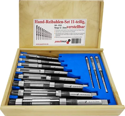 Produktbild von PAULIMOT Handreibahlen-Set 11-teilig, verstellbar 12,0 - 35,0 mm, Passung H4 - H14