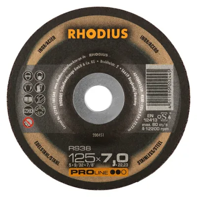 Produktbild von Rhodius 200451 RS38 Grinding disc Stainless steel, Steel 25 pc(s)
