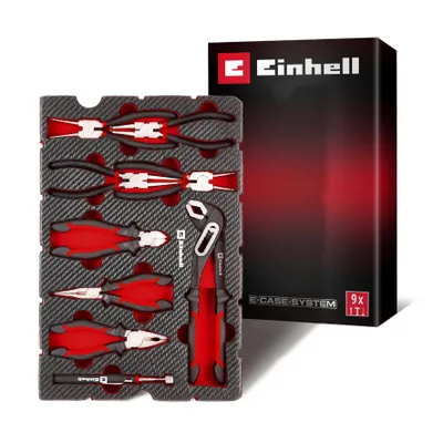 Produktbild von Einhell E-Case Werkzeugeinlage 9-tlg. Zangen-Set