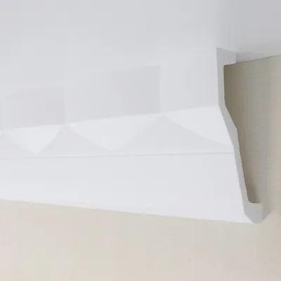 Produktbild von PROVISTON | Stuckleiste | Polystyrol | 70 x 180 x 2000 mm | Weiß | Deckenleiste | Überstreichbar | Einfache Montage | Hochwertig | Stabil und Leicht | 100 Meter