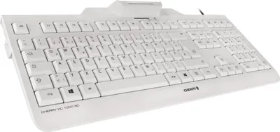 Produktbild von Contour Design KC 1000 SC Kabelgebundene Chipkarten Tastatur, Hell Grau, USB (QWERTZ - DE), Volle Größe (100%), Kabelgebunden, USB, QWERTZ, Grau