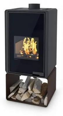 Image de HS FLAMINGO poêle cheminée DELUXE PENTAI - noir
