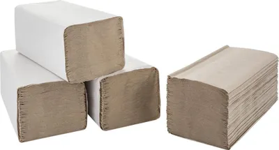 Produktbild von Papierhandtücher 1-lagig natur L230xB250ca.mm f.9000 469 080 5000 Tücher/KT ELOS