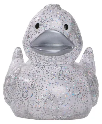 Produktbild von Mbw - "Schnabels" Ente-Quietschspielzeug, Glitzer LT4706 (Einheitsgröße) (Transparent/Silber)