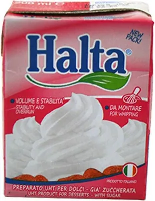 Produktbild von 12x Halta Preparato per dolci da montare gia zuccherata UHT-Basis für Süßigkeiten schon gesüßt 200ml Gebäckprodukt