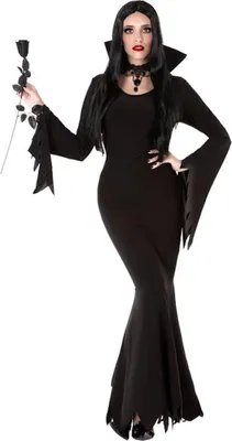Obrázok produktu pre Elegantný kostým gotickej dámy na Halloween čierny - XL