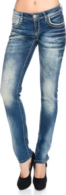 Produktbild von Cipo & Baxx Damen Jeans BJW256 Blau, W29/L30