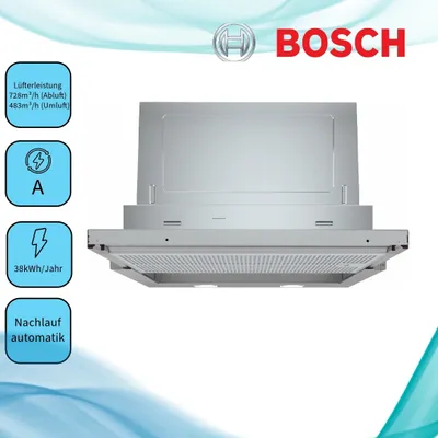 Produktbild von Bosch Serie 4 DFR067A52 Flachschirmhaube 60 cm Silbermetallic