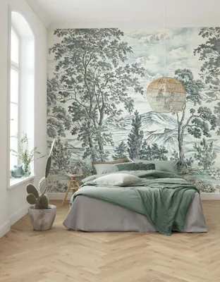 Obrázek produktu pro Komar netkaná tapeta - Highland Trees - rozměr: 250 x 280 cm (šířka x výška) - 5 panelů