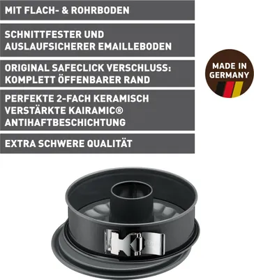 Produktbild von Kaiser 2300638003, Rund, Stahl, 2,9 l, 250 °C, Schwarz, Deutschland