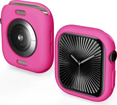 Produktbild von Für Apple Watch Series 10 46mm Candy Design Smart Watch TPU Gehäuse Hülle Pink