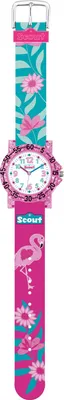 Produktbild von Scout Kinder Uhr Lernuhr IT-Collection - Glitter Flamingo Mädchen 280375019