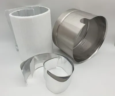 Produktbild von CB-tec Isoliermuffen-Set für Einzelklappensystem Doppelklappensystem Edelstahl Ø172 mm