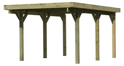 Productafbeelding van Karibu Carport Classic, model "Einzel", zonder inrijboog, merk kdi