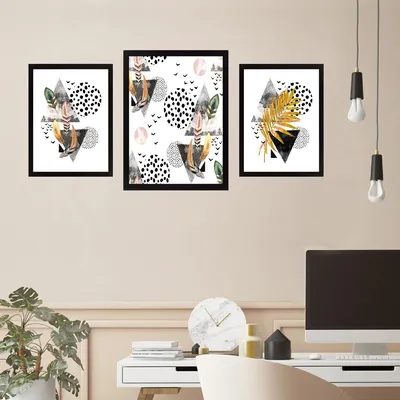 Produktbild von Wallity, SET_044, Bilder, Mehrfarbig, MDF, 34 x 44 cm