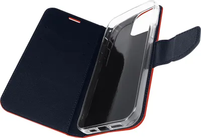 Obrázok produktu pre Avizar, elegantné puzdro s klopkou a priehradkou, s možnosťou postavenia, pre Apple iPhone 14 Pro, červené