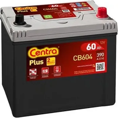 Produktbild von CENTRA Plus Starterbatterie 12V 60Ah 480A/EN D23 für Auto LKW Batterie