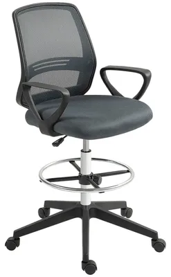 Obrázek produktu pro Ergonomická kancelářská židle s područkami a nastavitelnou opěrkou nohou