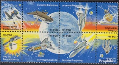 Produktbild von Briefmarken USA 1981 Mi 1481-1488 Achterblock (kompl.Ausg.) postfrisch Raumfahrt