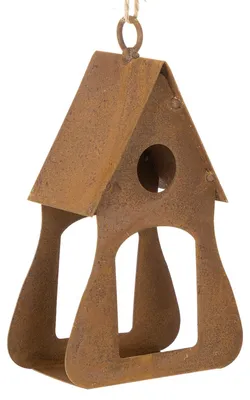 Produktbild von Deko Vogelhäuschen Hängend Rost-Optik 17,5cm Garten Balkon Dekoidee