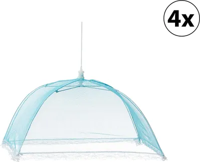 Produktbild von 4er Set blau Speisehaube 36cm - Garten - Schutz - Outdoor