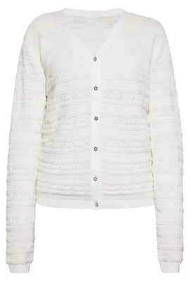 Immagine prodotto di ALBEE, cardigan da donna in lana bianca. Taglia: L