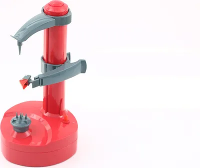 Image de Éplucheur électrique Rotatif automatique Légumes Fruits Éplucheur automatique multifonctionnel Éplucheur de cuisine Rouge