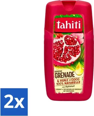 Obrázok produktu pre Sprchový gél Tahiti – granátové jablko a kokosový olej – hydratačný – 250 ml – výhodné balenie – 2 kusy