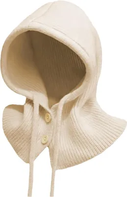 Produktbild von Winter Mützenschal Damen, Multifunktionale Kapuzenschal, 2 in 1 Schal mit Kapuze, Strickmütze, Sturmhaube Warme Wintermützen für Outdoor-Sportarten