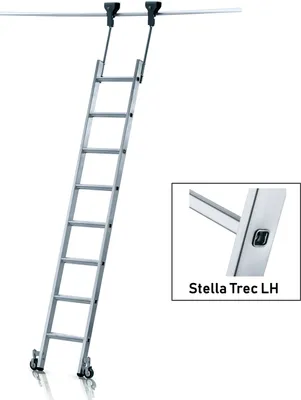 Produktbild von Zarges Regalleiter fahrbar Stella Trec LH mit 12 Sprossen