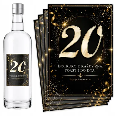 Produktbild von Flaschenetiketten Geburtstag 18 20 30 40 50 60 70 - 8 St.