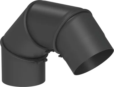Produktbild von Ø 180 mm Ofenrohr Multibogen - schwarz