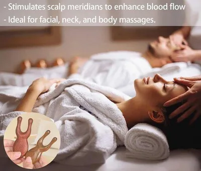 Produktbild von Holzkopfmassage- und Gua-Sha-Raum für Entspannung und Therapie