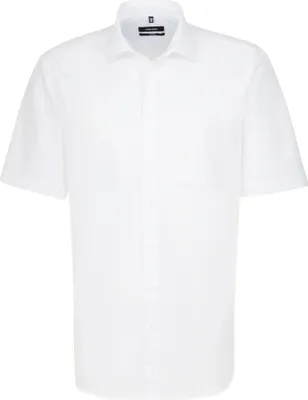 Produktbild von Seidensticker BUSINESS Herren Hemd Kurzarm Kent Comfort-Fit Weiß 54