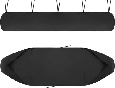 Produktbild von Abdeckplane für Markise 420D Oxford, wasserdicht und UV-Schutz (5 m schwarz) mit Aufbewahrungstasche
