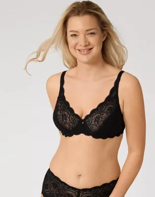 Produktbild von Triumph Amourette 300, Weicher Becher, Schwarz, Bügel, Muster, Weiblich, Blumenmuster