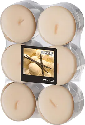 Produktbild von 12 "Flavour by GALA" Maxi Duftlichte Ø 58 mm · 24 mm creme - Vanilla