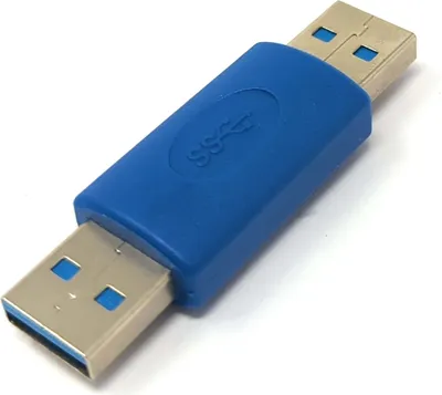 Produktbild von USB 3.0 Adapter Typ A Stecker zu Stecker Kabel in Blau