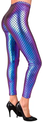 Produktbild von Leggings Fischschuppen türkis Meerjungfrau Nixe Fisch, Groesse:L/XL