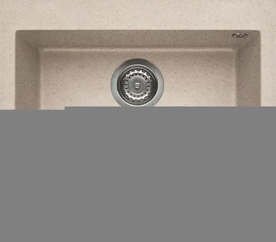 Produktbild von Elleci Quadra 105, Aufsatzwanne, Rechteckig, Granitek, Beige, 1 Becken, 500 x 400 mm