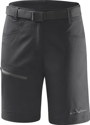 Produktbild von BLACK CREVICE - kurze Damen Wander- & Trekkinghose - Shorts - Outdoor Hose | Farbe: Schwarz | Größe: 38