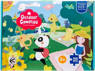 Produktbild von Kinderpuzzle 100 Teile mit Parktieren-Motiv