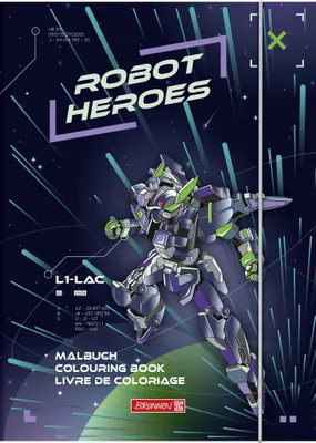 Produktbild von Ausmalbuch Robot Hero 4061947134636