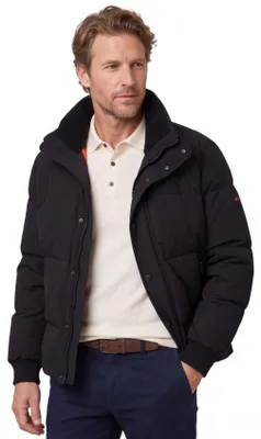 Produktbild von Gepolsterte dunkelblaue Ocamp-Jacke BOSS Orange
