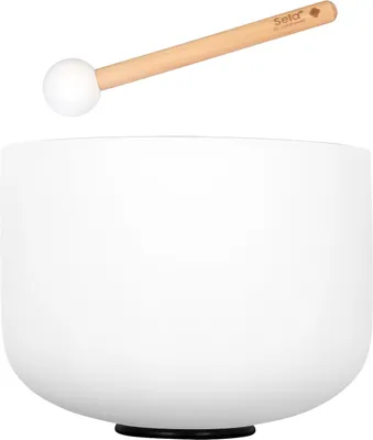 Produktbild von SELA SECFU8F Crystal Singing Bowl Frosted F 432Hz