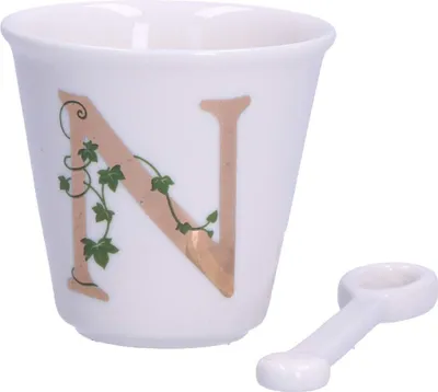 Produktbild von La Porcellana Bianca Tasse mit Löffel 75 ml Muster n P00450015N