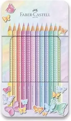 Image de Faber-Castell Crayons de couleur Sparkle Pastell Métaux de 12.