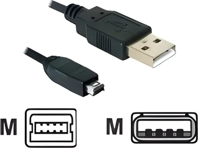 Immagine prodotto di DELOCK USB Kabel A -> miniB 4Pin St/St 1.50m